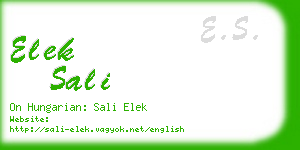 elek sali business card